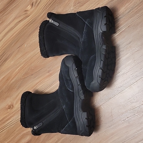 SOREL 'Water Fall' Black Suede Thinsulate Ultra Insulated Boots Women's Sz. 6 - Picture 6 of 13